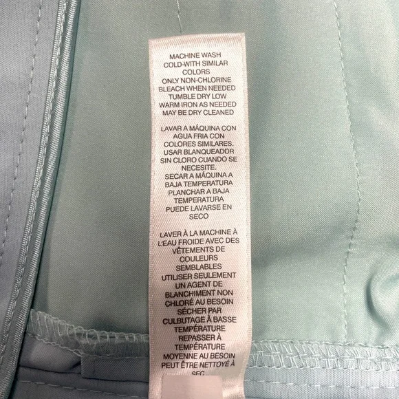 NWT White House Black Market Blue Cotton Blend Split Side Shorts Sz 14 Short - Picture 4 of 9